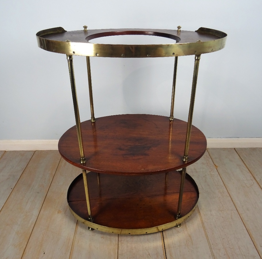 A Campaign Brass-Mounted Mahogany Occasional TableWashstand (16).JPG